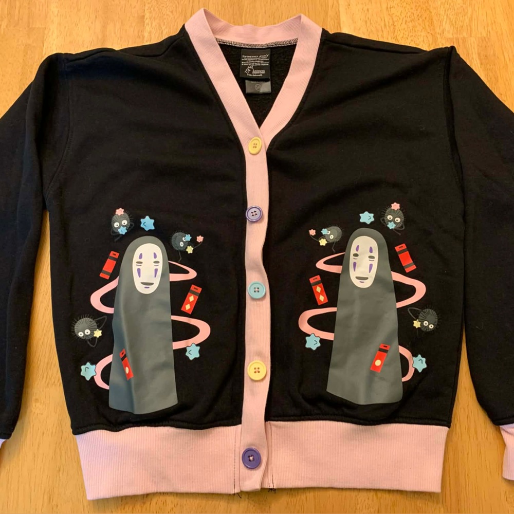 Her Universe Spirited Away Black and Pink Cardigan Size Small - Picture 3 of 10